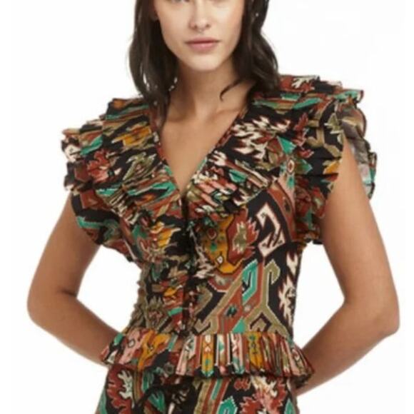 Love the Label Maxine Ruffle Top Sz. XS - Picture 1 of 6